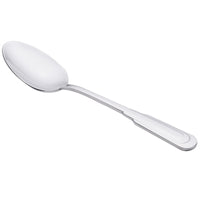 Oneida 2507SDEF Cityscape 7 1/4" 18/10 Stainless Steel Flatware Oval Bowl Soup / Dessert Spoon - 12/Pack