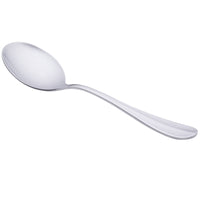 Oneida B735SRBF Bague 6 3/4" 18/0 Stainless Steel Heavy Weight Round Bowl Soup Spoon - 12/Pack