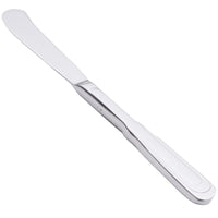 Oneida 2507KSBF Cityscape 6 1/2" 18/10 Stainless Steel Flatware Butter Spreader - 12/Pack