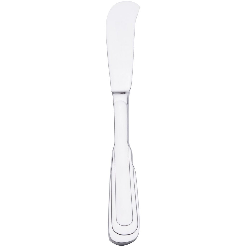 Oneida 2507KSBF Cityscape 6 1/2" 18/10 Stainless Steel Flatware Butter Spreader - 12/Pack