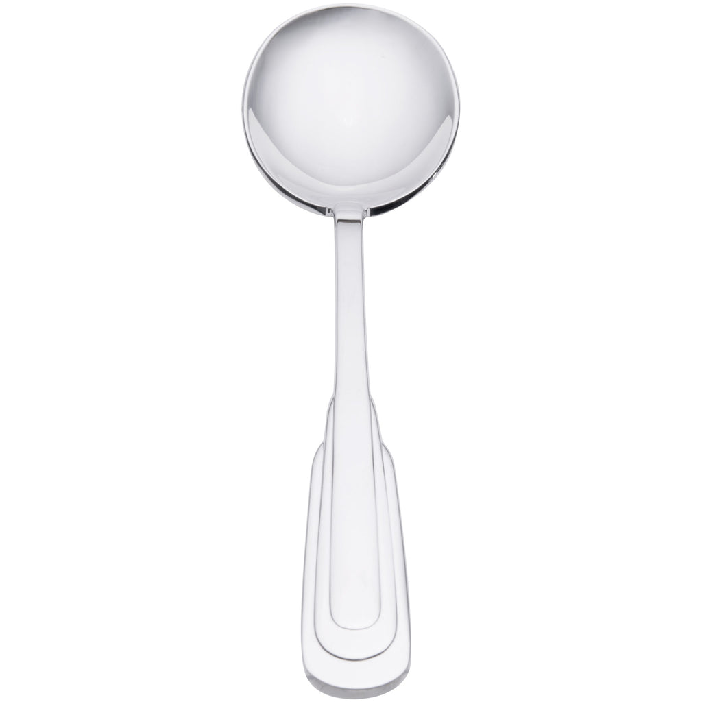 Oneida 2507SRBF Cityscape 7" 18/10 Stainless Steel Flatware Round Bowl Soup Spoon - 12/Pack