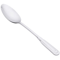 Oneida 2507STBF Cityscape 8 1/2" 18/10 Stainless Steel Flatware Serving Spoon - 12/Pack
