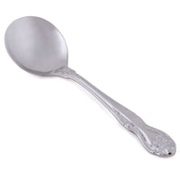 Oneida B990SBLF Rosewood 6 1/8" 18/0 Stainless Steel Bouillon Spoon - 12/Pack