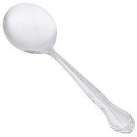 Claridge Flatware 6" Stainless Steel Bouillon Spoon - 12/Pack