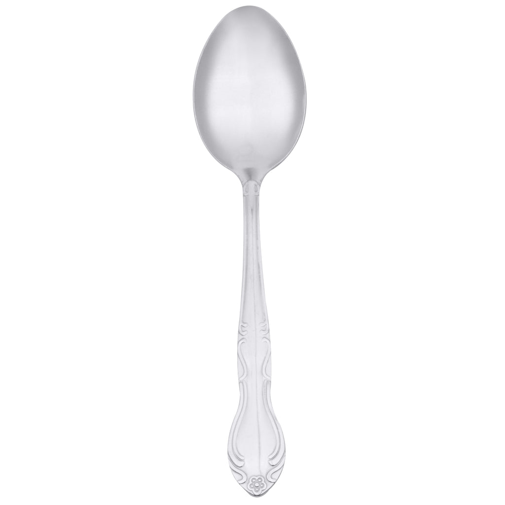Claridge Flatware 8 3/8" Stainless Steel Serving Spoon - 12/Pack