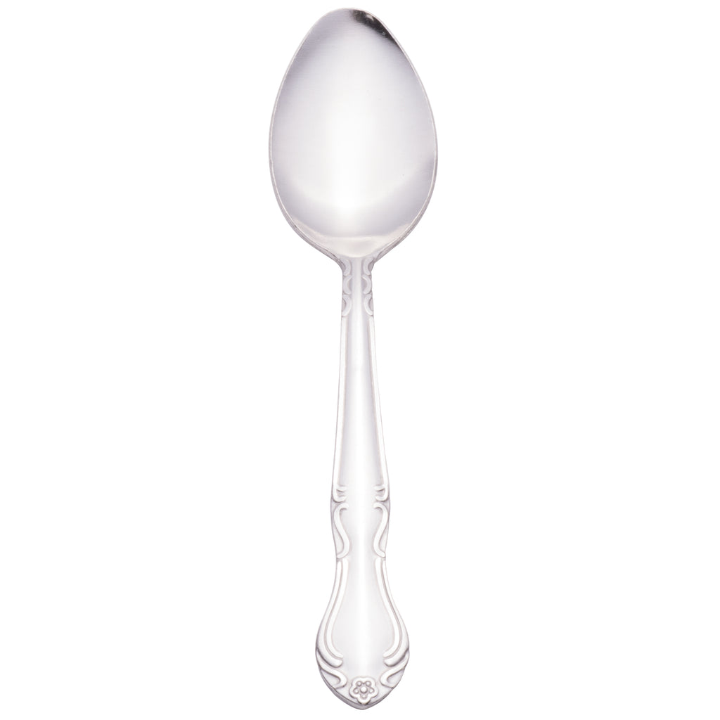 Claridge Flatware 7 3/8" Stainless Steel Dinner / Dessert Spoon - 12/Pack