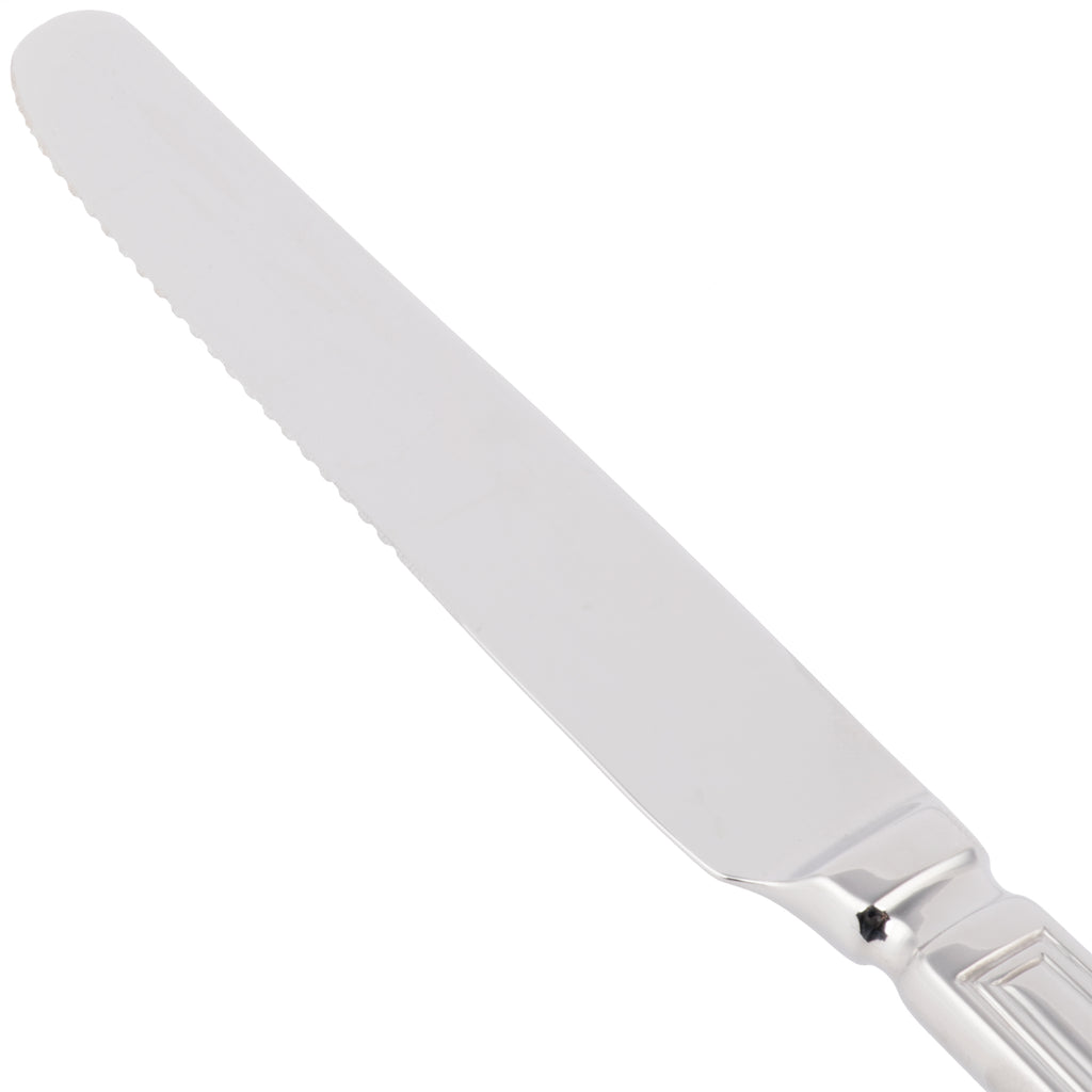 World Tableware 578 5512 Fairfield 9 7/8" 18/0 Stainless Steel Heavy Weight Dinner Knife with Bolster - 12/Pack