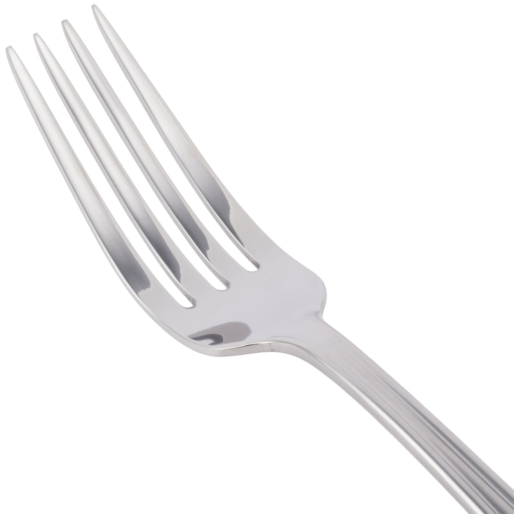 World Tableware 578 039 Fairfield 8 1/4" 18/0 Stainless Steel Heavy Weight European Dinner Fork - 12/Pack