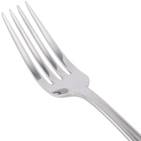 World Tableware 578 039 Fairfield 8 1/4" 18/0 Stainless Steel Heavy Weight European Dinner Fork - 12/Pack