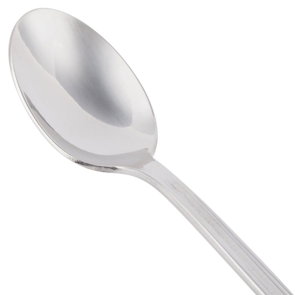 World Tableware 578 021 Fairfield 7 1/2" 18/0 Stainless Steel Heavy Weight Iced Tea Spoon - 12/Pack