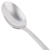 World Tableware 578 021 Fairfield 7 1/2" 18/0 Stainless Steel Heavy Weight Iced Tea Spoon - 12/Pack