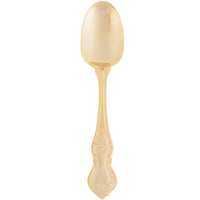 10 Strawberry Street CRWNGLD-DS Crown Royal 7 1/2" Gold Plated 18/0 Heavy Weight Stainless Steel Dinner Spoon - 12/Pack