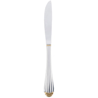 10 Strawberry Street PAR-DK Parisian Gold 18/0 Heavy Weight 9" Stainless Steel Dinner Knife - 12/Pack