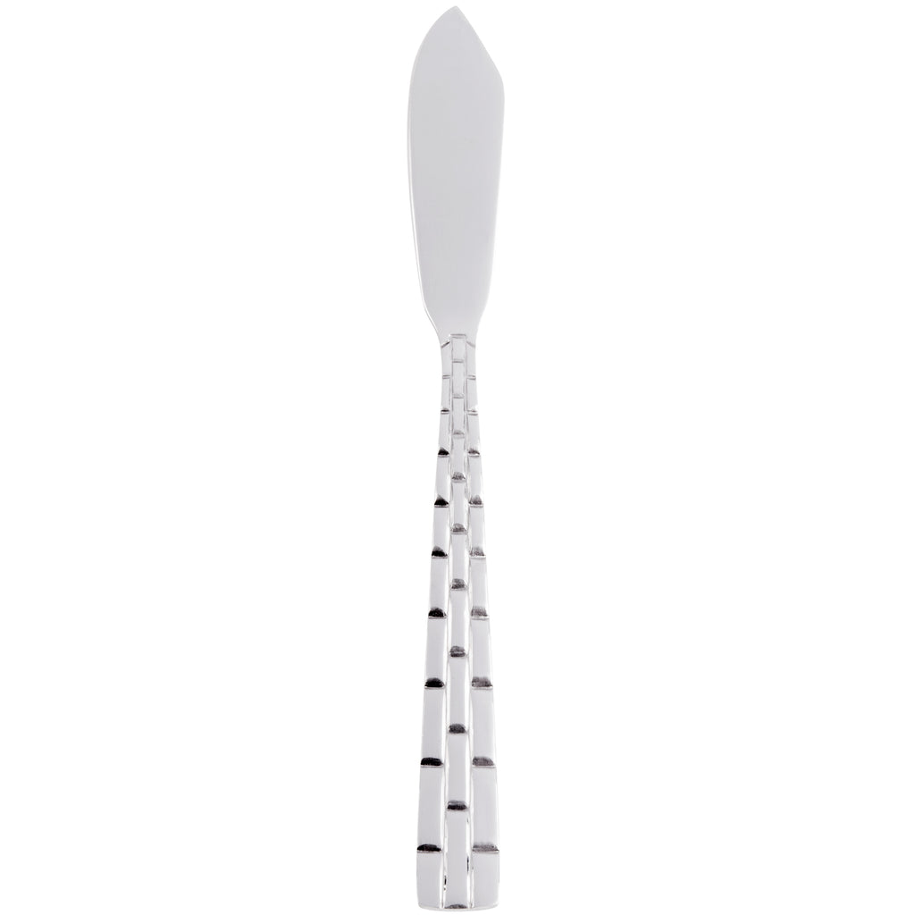 10 Strawberry Street PAN-BK Panther Link 18/0 Heavy Weight 7" Stainless Steel Butter Knife - 12/Pack