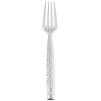 10 Strawberry Street HAMF-DF Hammer Forged 8 1/4" 18/0 Heavy Weight Stainless Steel Dinner Fork - 12/Pack
