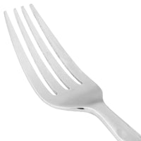 10 Strawberry Street HAMF-DF Hammer Forged 8 1/4" 18/0 Heavy Weight Stainless Steel Dinner Fork - 12/Pack