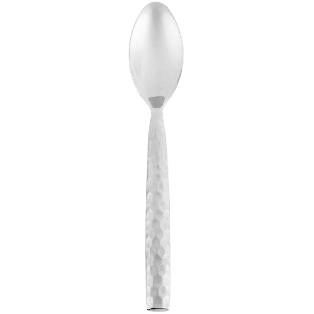 10 Strawberry Street HAMF-DS Hammer Forged 8 1/4" 18/0 Heavy Weight Stainless Steel Dinner Spoon - 12/Pack