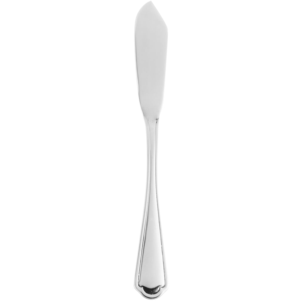10 Strawberry Street LNCLN-BK Lincoln 18/0 Heavy Weight 6 3/4" Stainless Steel Butter Knife - 12/Pack