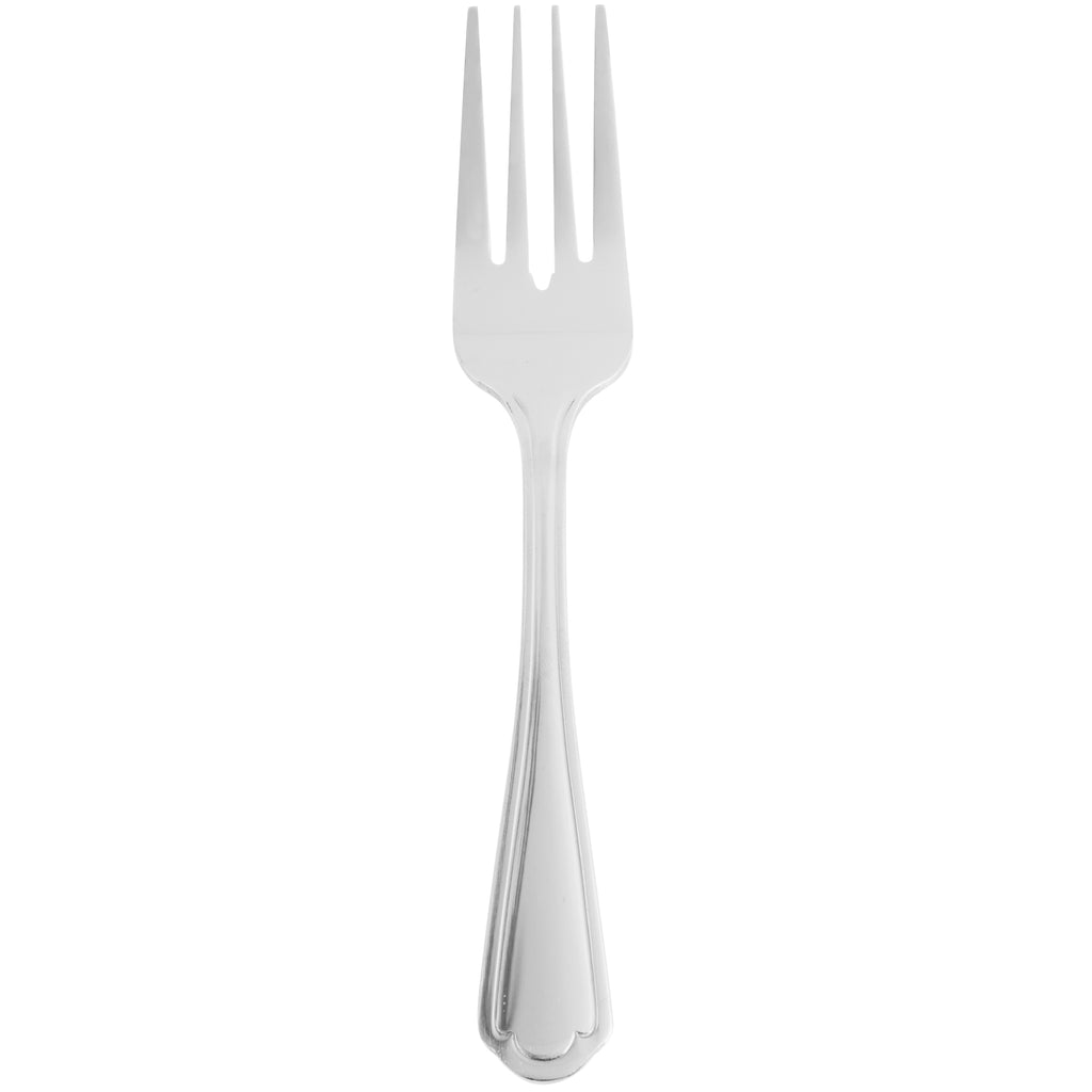 10 Strawberry Street LNCLN-SF Lincoln 18/0 Heavy Weight 6 1/2" Stainless Steel Salad Fork - 12/Pack
