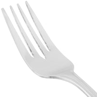 10 Strawberry Street LNCLN-SF Lincoln 18/0 Heavy Weight 6 1/2" Stainless Steel Salad Fork - 12/Pack