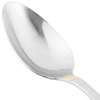 10 Strawberry Street PAR-TS Parisian Gold 18/0 Heavy Weight 6 3/4" Stainless Steel Teaspoon - 12/Pack