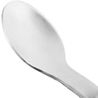 10 Strawberry Street TB-TS Tid Bit 18/0 Heavy Weight 4 1/2" Stainless Steel Cocktail Spoon - 12/Pack
