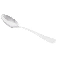 World Tableware 100 002 Baguette II 7 1/8" 18/8 Stainless Steel Extra Heavy Weight Dessert Spoon - 12/Pack
