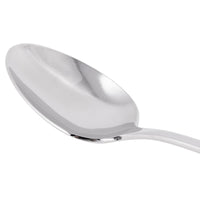 World Tableware 100 002 Baguette II 7 1/8" 18/8 Stainless Steel Extra Heavy Weight Dessert Spoon - 12/Pack