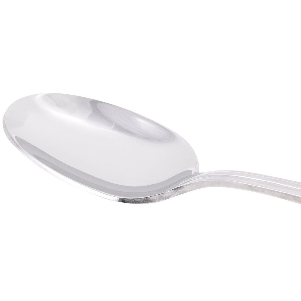 World Tableware 985 002 Varese 7 1/8" 18/8 Stainless Steel Extra Heavy Weight Dessert Spoon - 12/Pack