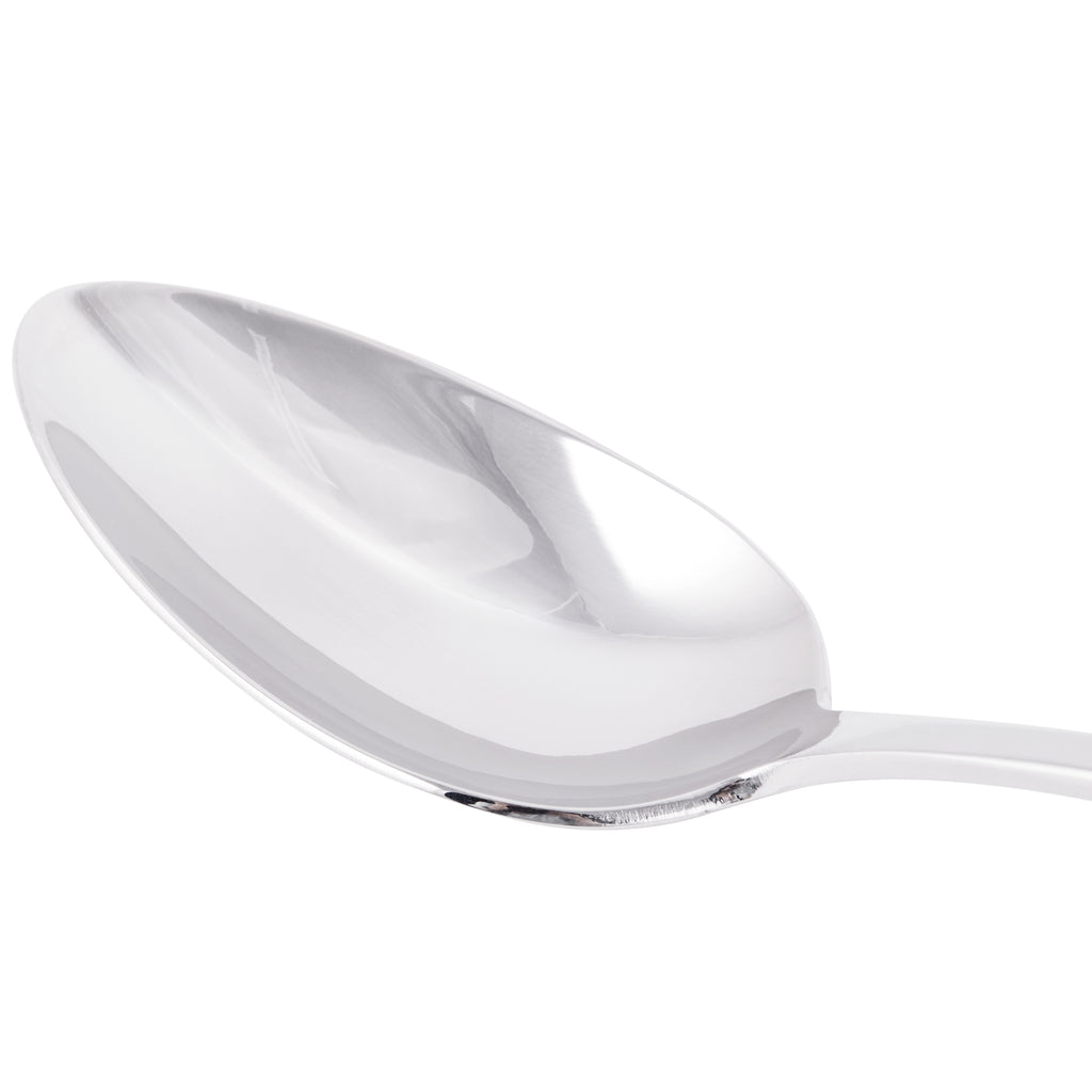World Tableware 100 003 Baguette II 8 1/2" 18/8 Stainless Steel Extra Heavy Weight Tablespoon / Serving Spoon - 12/Pack
