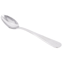 World Tableware 100 007 Baguette II 4 3/4" 18/8 Stainless Steel Extra Heavy Weight Demitasse Spoon - 12/Pack