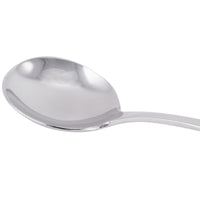 World Tableware 100 016 Baguette II 6" 18/8 Stainless Steel Extra Heavy Weight Bouillon Spoon - 12/Pack