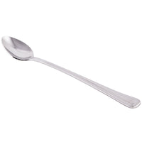 World Tableware 101 021 Classic Rim II 7 3/8" 18/8 Stainless Steel Extra Heavy Weight Iced Tea Spoon - 12/Pack