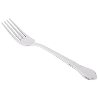 World Tableware 117 030 Lady Astor II 7 1/8" 18/8 Stainless Steel Extra Heavy Weight Utility / Dessert Fork - 12/Pack