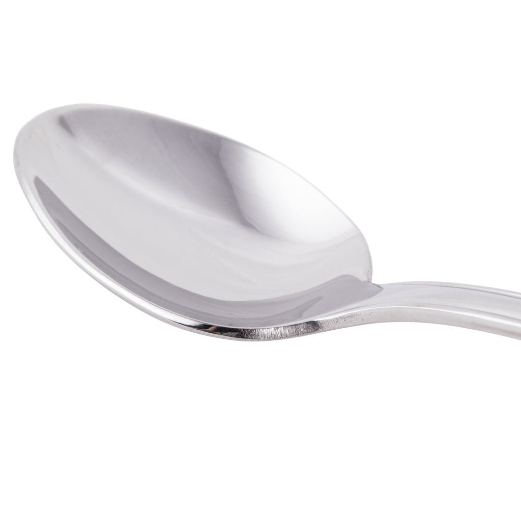 World Tableware 491 007 Serenade 4 1/2" 18/8 Stainless Steel Extra Heavy Weight Demitasse Spoon - 12/Pack