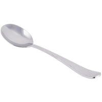 World Tableware 994 016 Aspire 6 1/8" 18/8 Stainless Steel Extra Heavy Weight Bouillon Spoon - 12/Pack