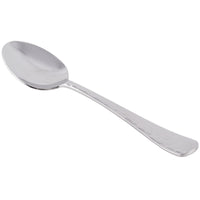 World Tableware 994 002 Aspire 7 1/8" 18/8 Stainless Steel Extra Heavy Weight Dessert Spoon - 12/Pack
