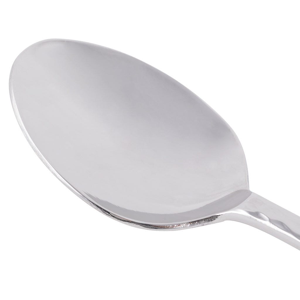World Tableware 994 002 Aspire 7 1/8" 18/8 Stainless Steel Extra Heavy Weight Dessert Spoon - 12/Pack