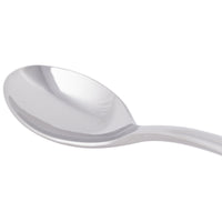 World Tableware 930 007 Briossa 4 3/8" 18/8 Stainless Steel Extra Heavy Weight Demitasse Spoon - 12/Pack