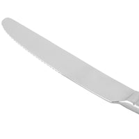 World Tableware 988 5502 Zephyr 9 3/8" 18/8 Stainless Steel Extra Heavy Weight Dinner Knife with Solid Handle - 12/Pack