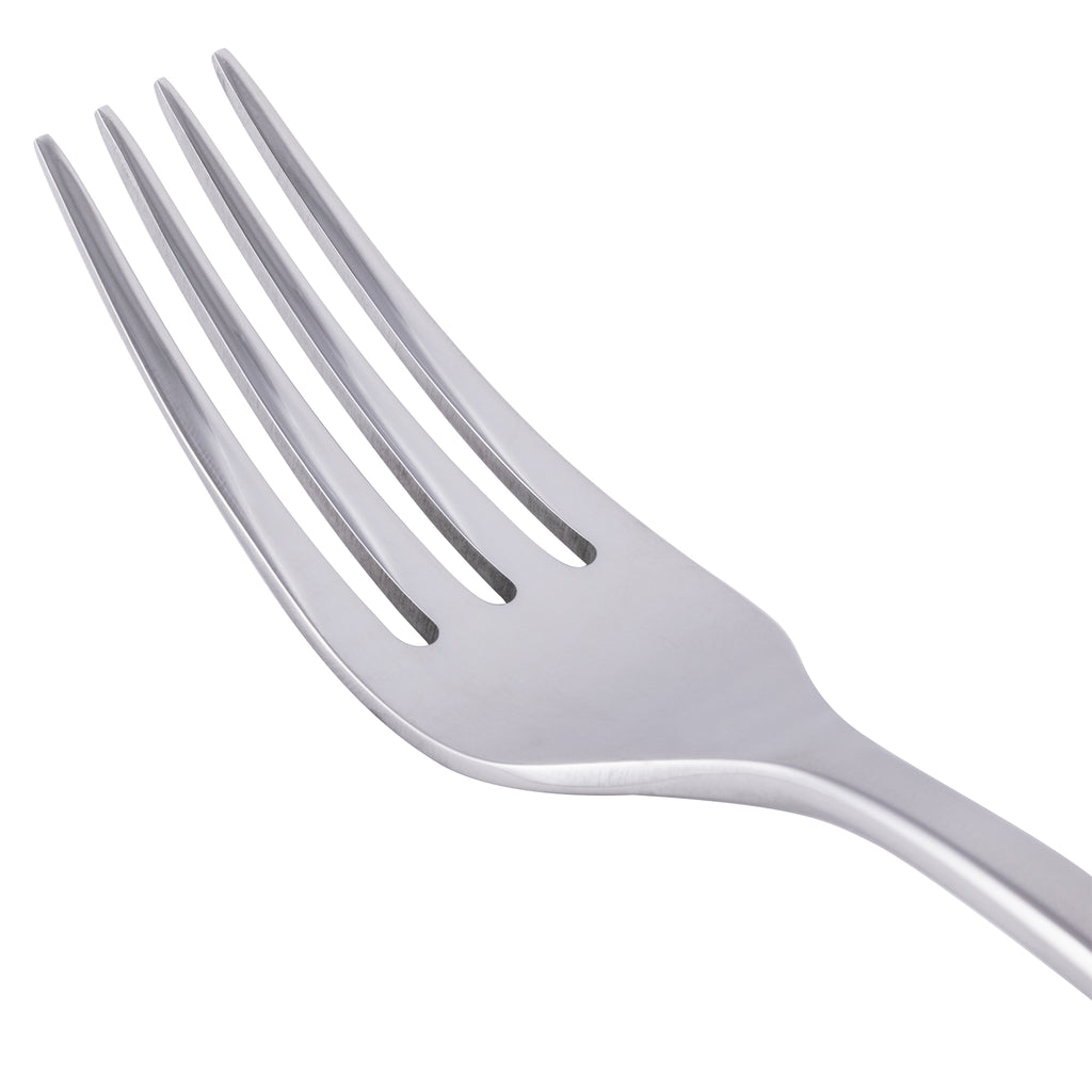 World Tableware 930 038 Briossa 7 1/4" 18/8 Stainless Steel Extra Heavy Weight Dessert / Salad Fork - 12/Pack
