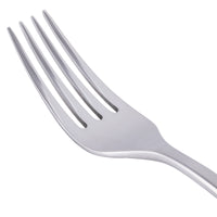 World Tableware 930 038 Briossa 7 1/4" 18/8 Stainless Steel Extra Heavy Weight Dessert / Salad Fork - 12/Pack