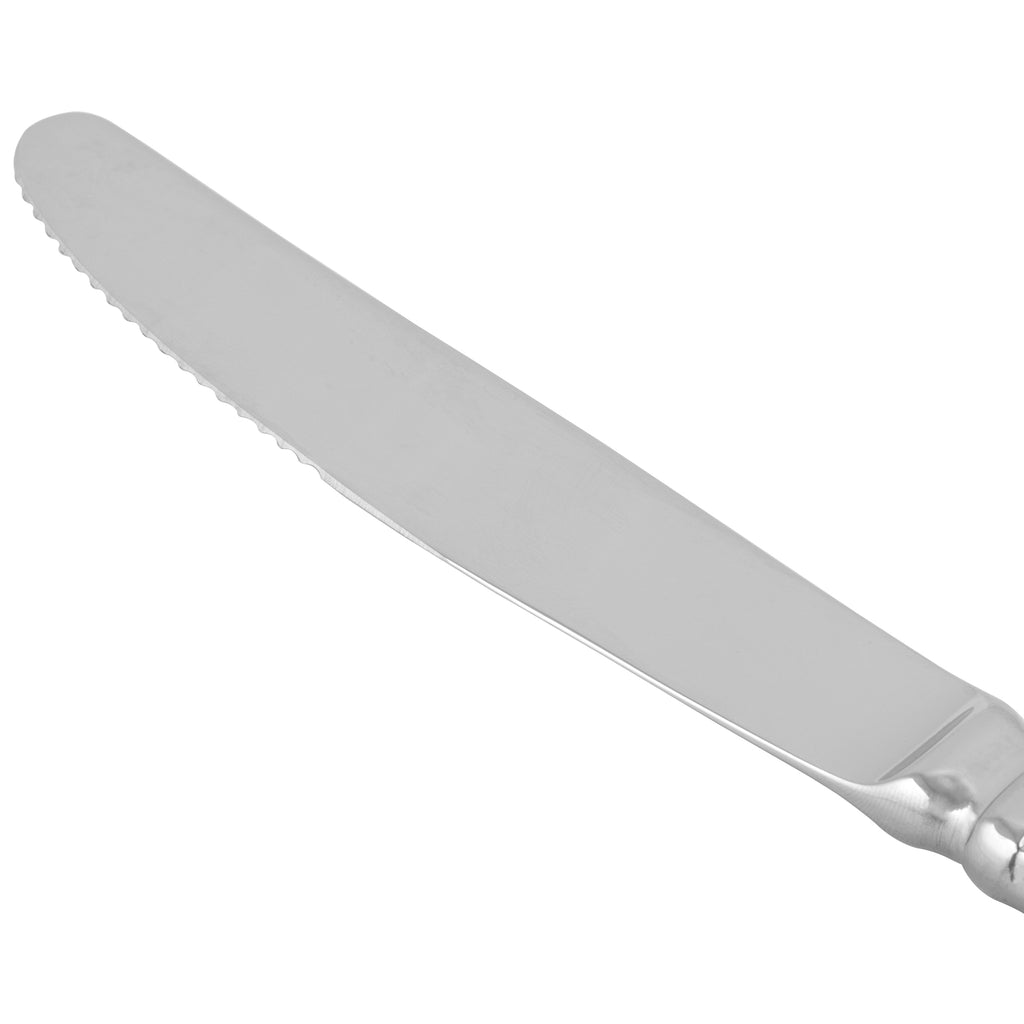 World Tableware 983 7502 Aegean 9 1/8" 18/8 Stainless Steel Extra Heavy Weight Dinner Knife - 12/Pack