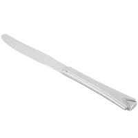 World Tableware 985 5502 Varese 9 3/8" 18/8 Stainless Steel Extra Heavy Weight Dinner Knife with Solid Handle - 12/Pack