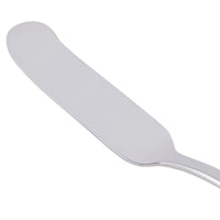 World Tableware 930 053 Briossa 6 3/4" 18/8 Stainless Steel Extra Heavy Weight Butter Spreader with Flat Handle - 12/Pack