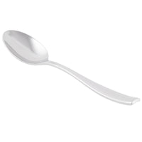 World Tableware 929 002 Quartet 7 1/4" 18/8 Stainless Steel Extra Heavy Weight Dessert Spoon - 12/Pack