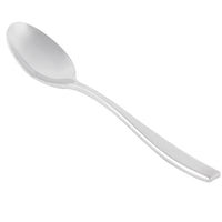World Tableware 929 007 Quartet 4 3/8" 18/8 Stainless Steel Extra Heavy Weight Demitasse Spoon - 12/Pack