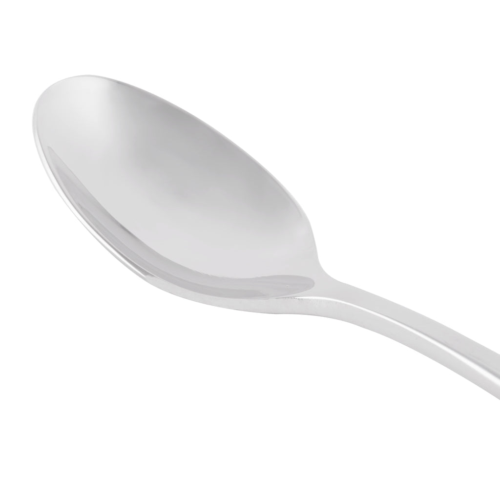 World Tableware 929 007 Quartet 4 3/8" 18/8 Stainless Steel Extra Heavy Weight Demitasse Spoon - 12/Pack