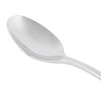 World Tableware 929 007 Quartet 4 3/8" 18/8 Stainless Steel Extra Heavy Weight Demitasse Spoon - 12/Pack