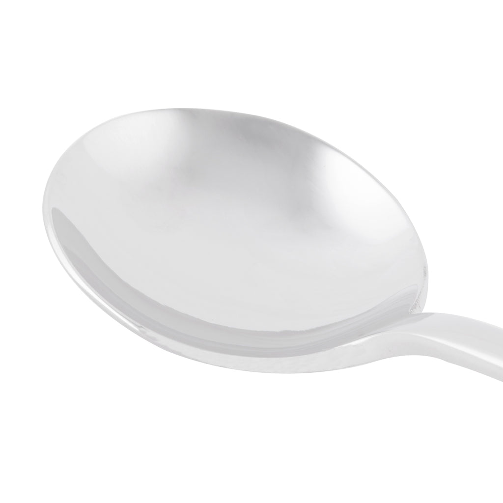 World Tableware 929 016 Quartet 6 5/8" 18/8 Stainless Steel Extra Heavy Weight Bouillon Spoon - 12/Pack